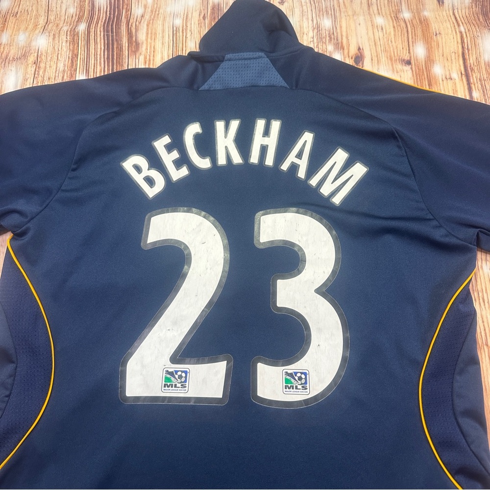 Adidas David Beckham LA Galaxy Soccer Men’s Jersey Size Large 2007 - Picture 8 of 16